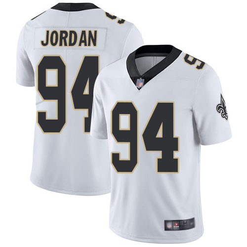 Men New Orleans Saints Limited White Cameron Jordan Road Jersey NFL Football #94 Vapor Untouchable Jersey